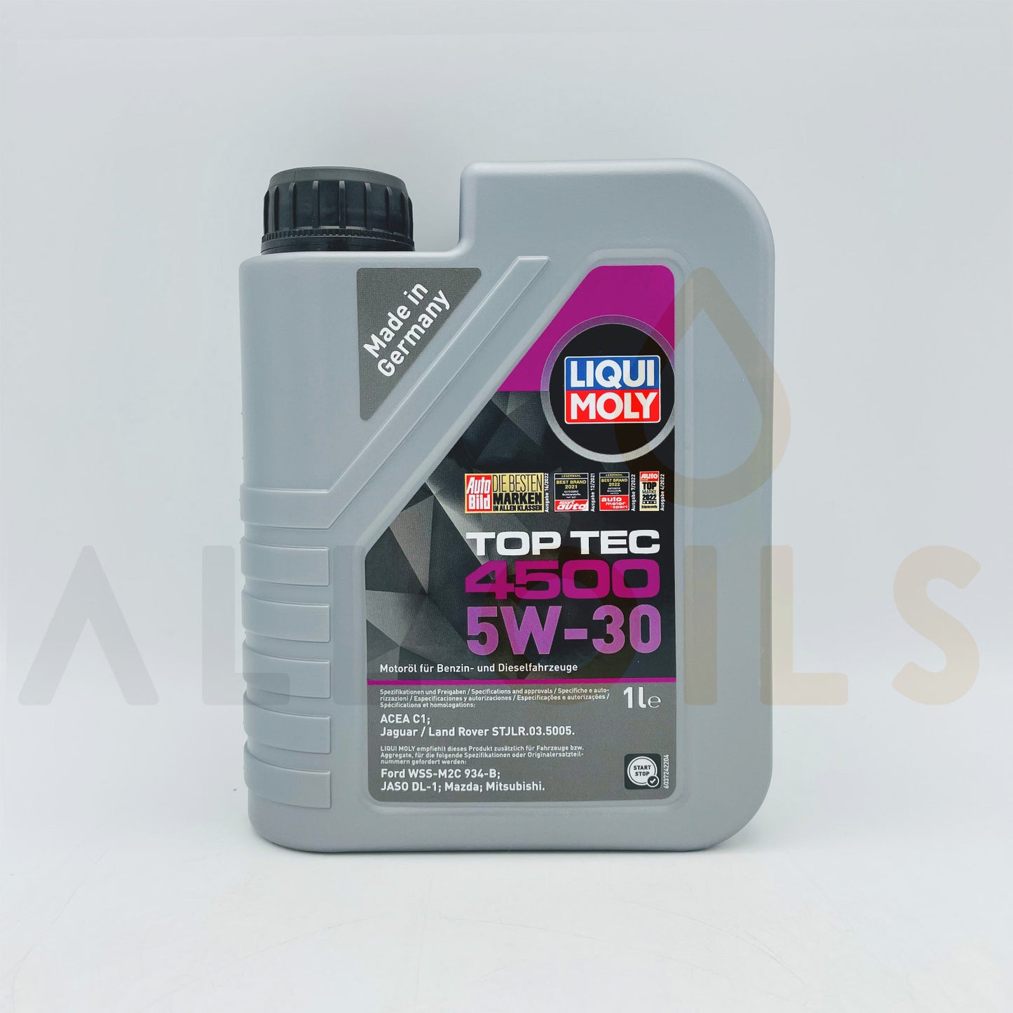 Liqui Moly 2317 Top Tec 4500 5W-30 Engine Oil for JLR, Mazda & Mitsubishi - 1 Litre