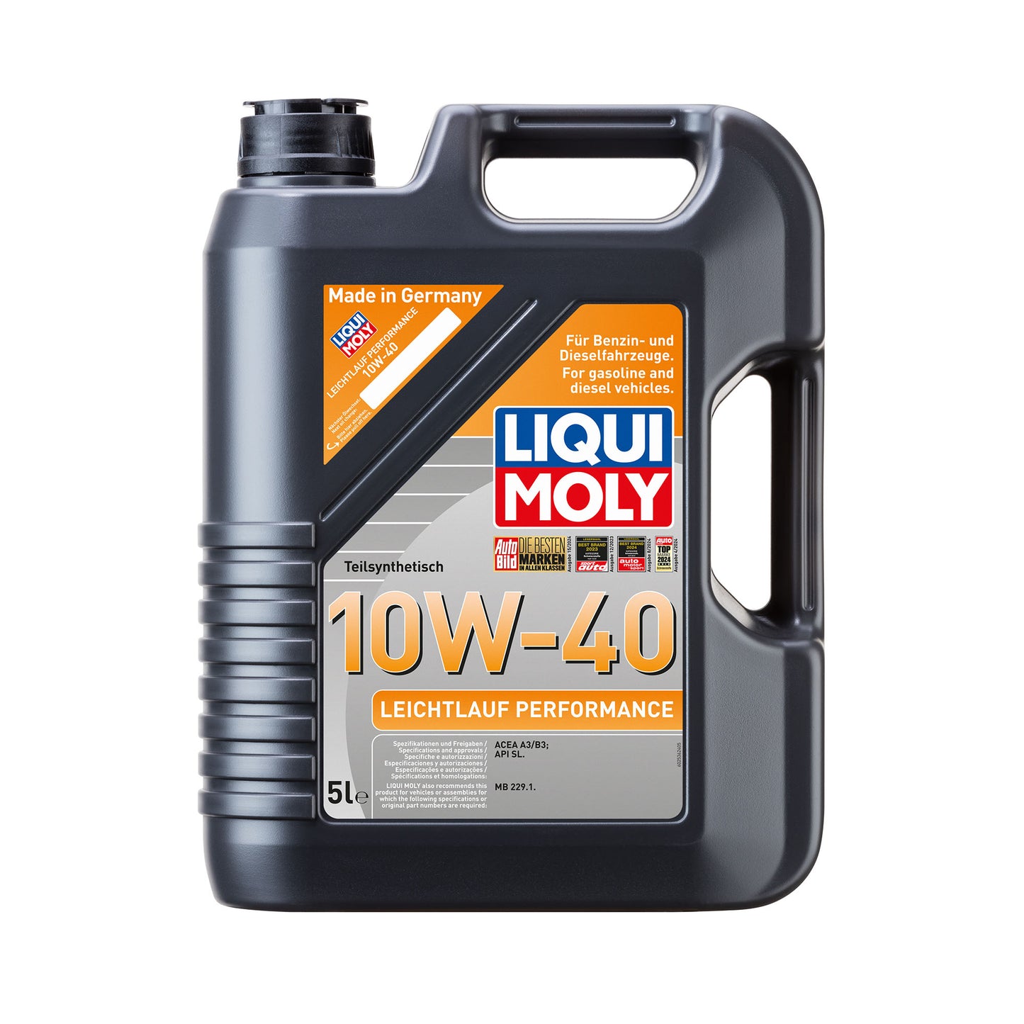 Liqui Moly 2536 Leichtlauf Performance 10W-40 Engine Oil - 5 Litres
