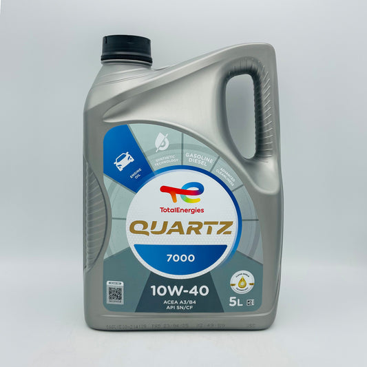 5L TotalEnergies Quartz 7000 10W-40 Engine Oil - 5 Litres