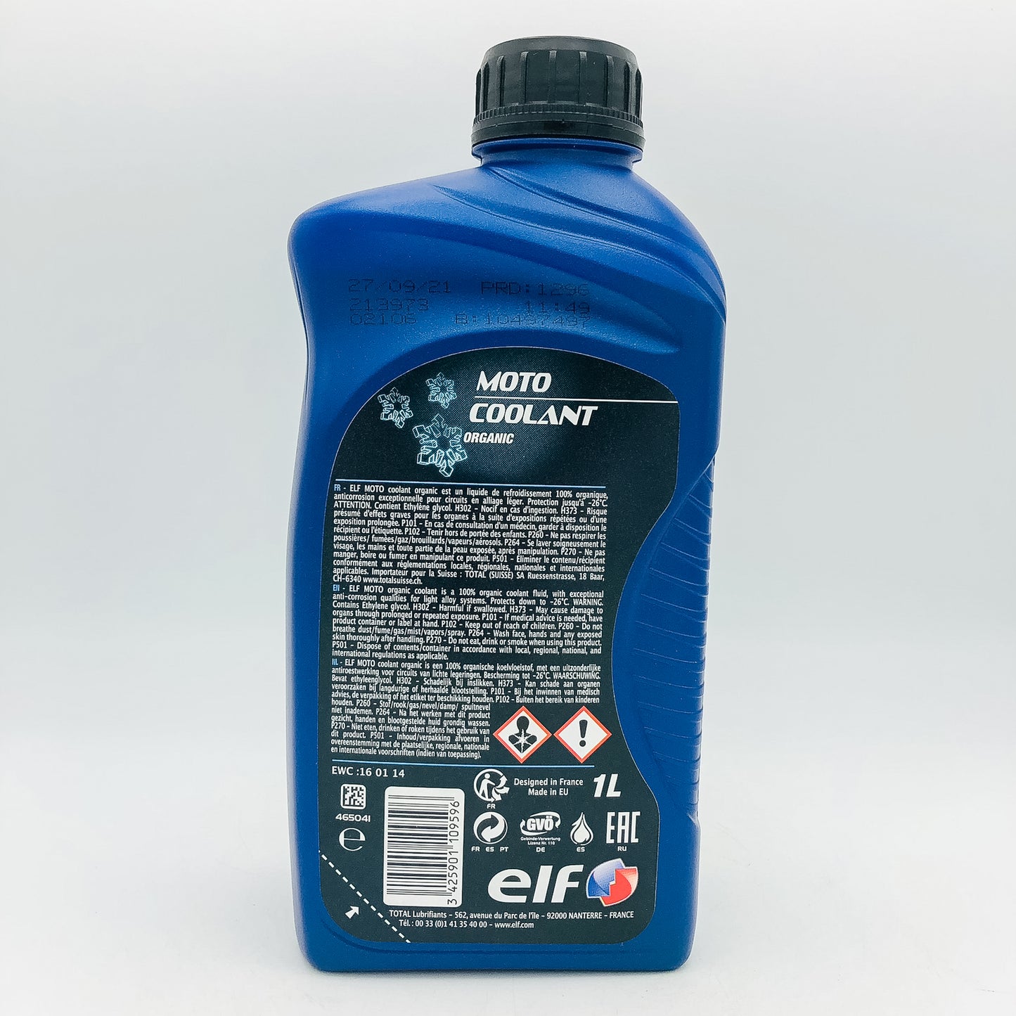 ELF Moto Motorcycle Coolant Organic - 1 Litre