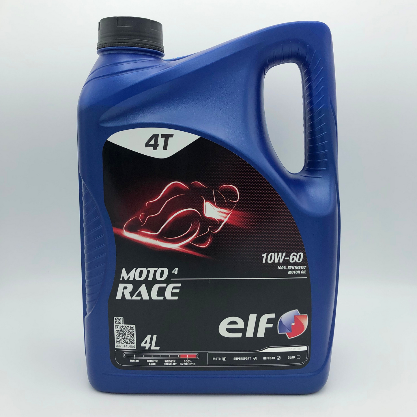 ELF Moto 4 Race 10W-60 Fully Synthetic 4-Stroke Motorcycle Engine Oil - 4 Litres