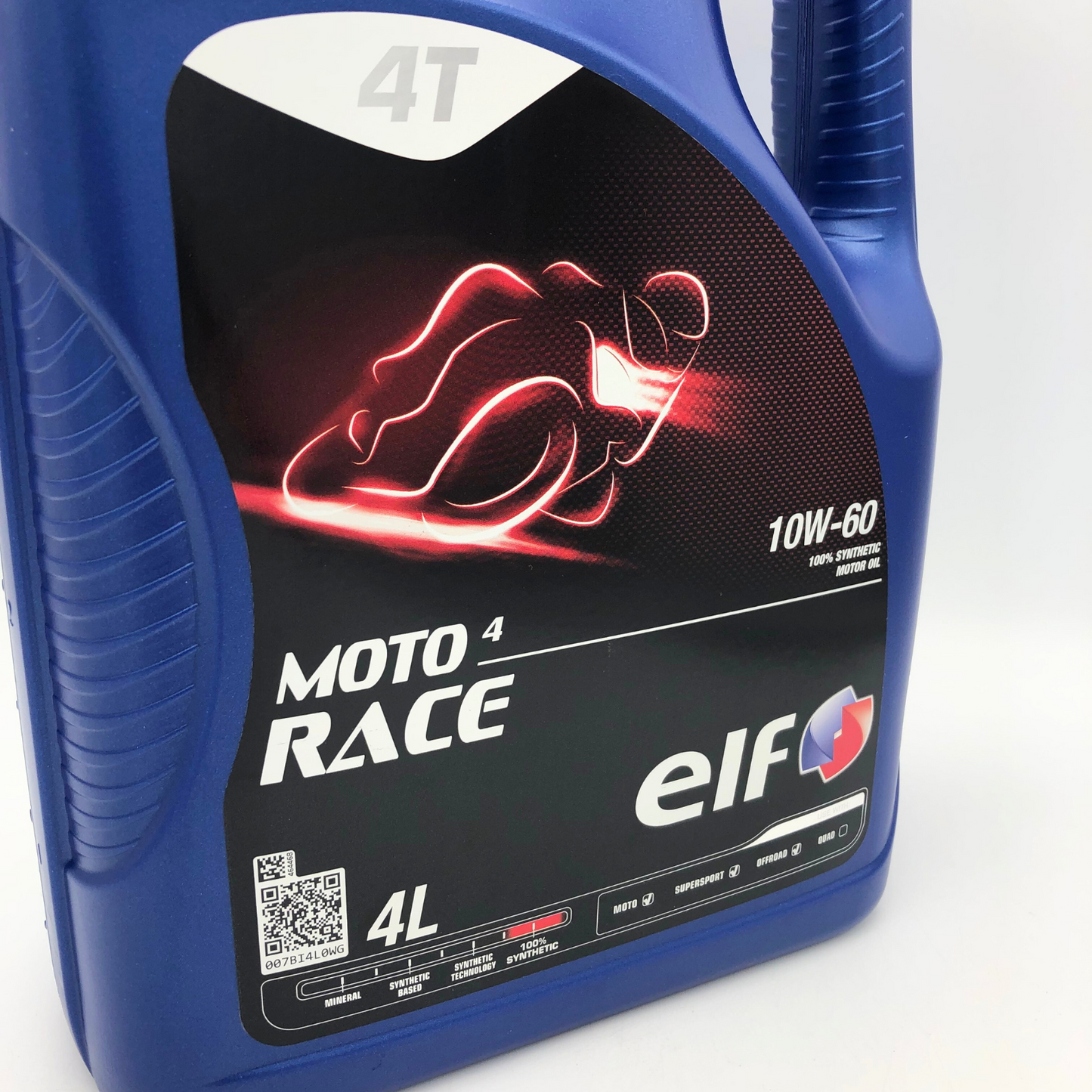 ELF Moto 4 Race 10W-60 Fully Synthetic 4-Stroke Motorcycle Engine Oil - 4 Litres
