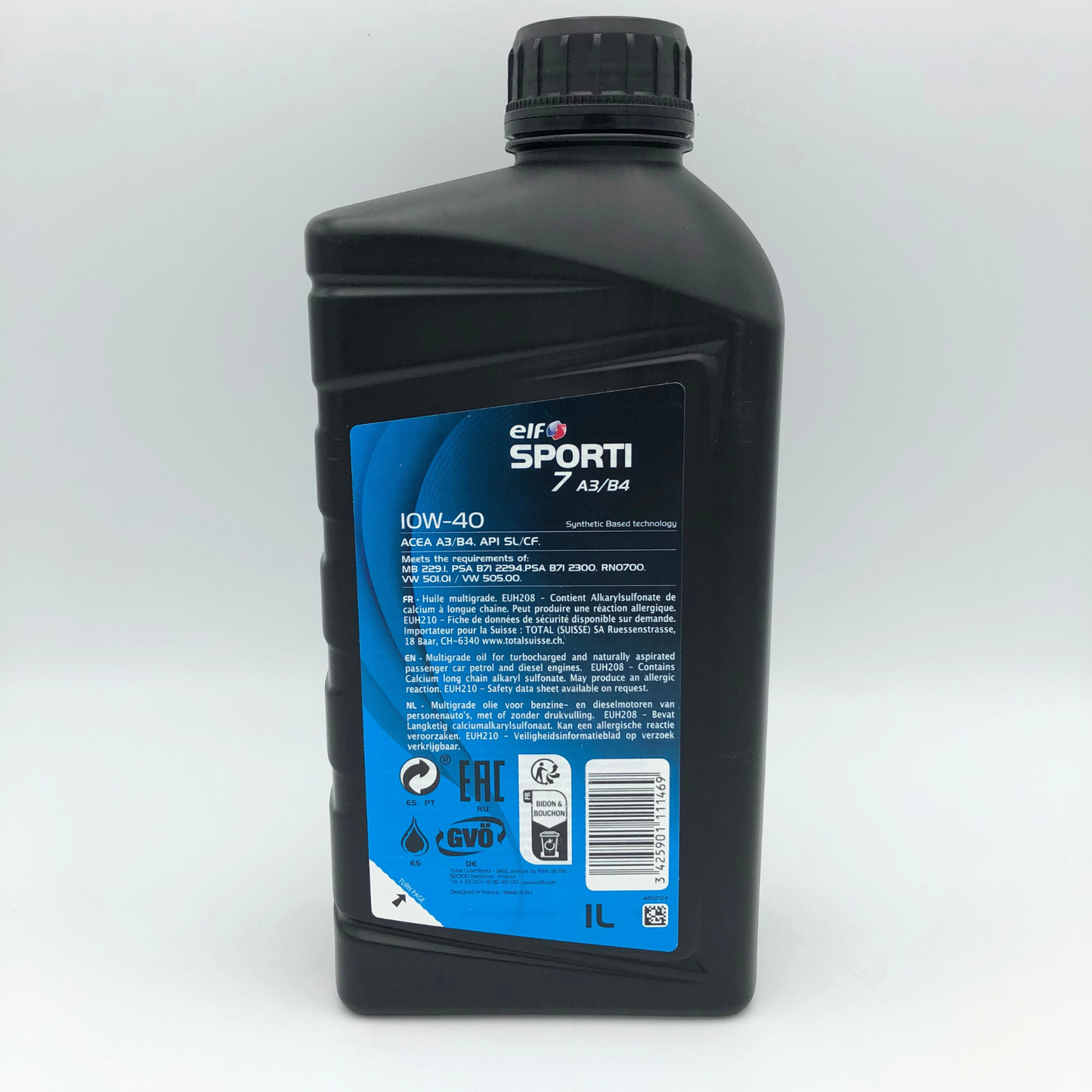 ELF SPORTI 7 A3/B4 10W-40 Engine Oil - 1 Litre