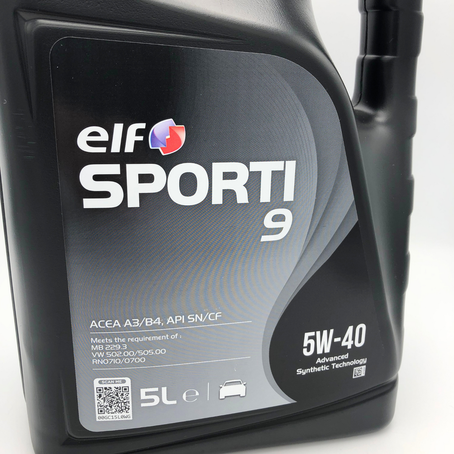 ELF SPORTI 9 5W-40 A3/B4 Synthetic Engine Oil - 5 Litres