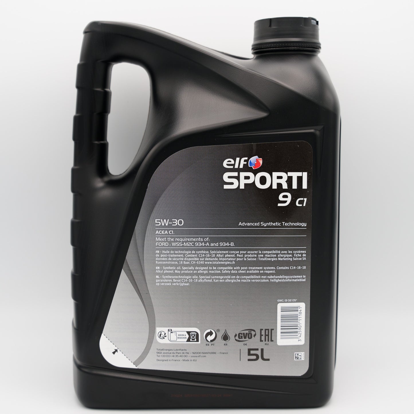 ELF SPORTI 9 C1 5W-30 Engine Oil - 5 Litres