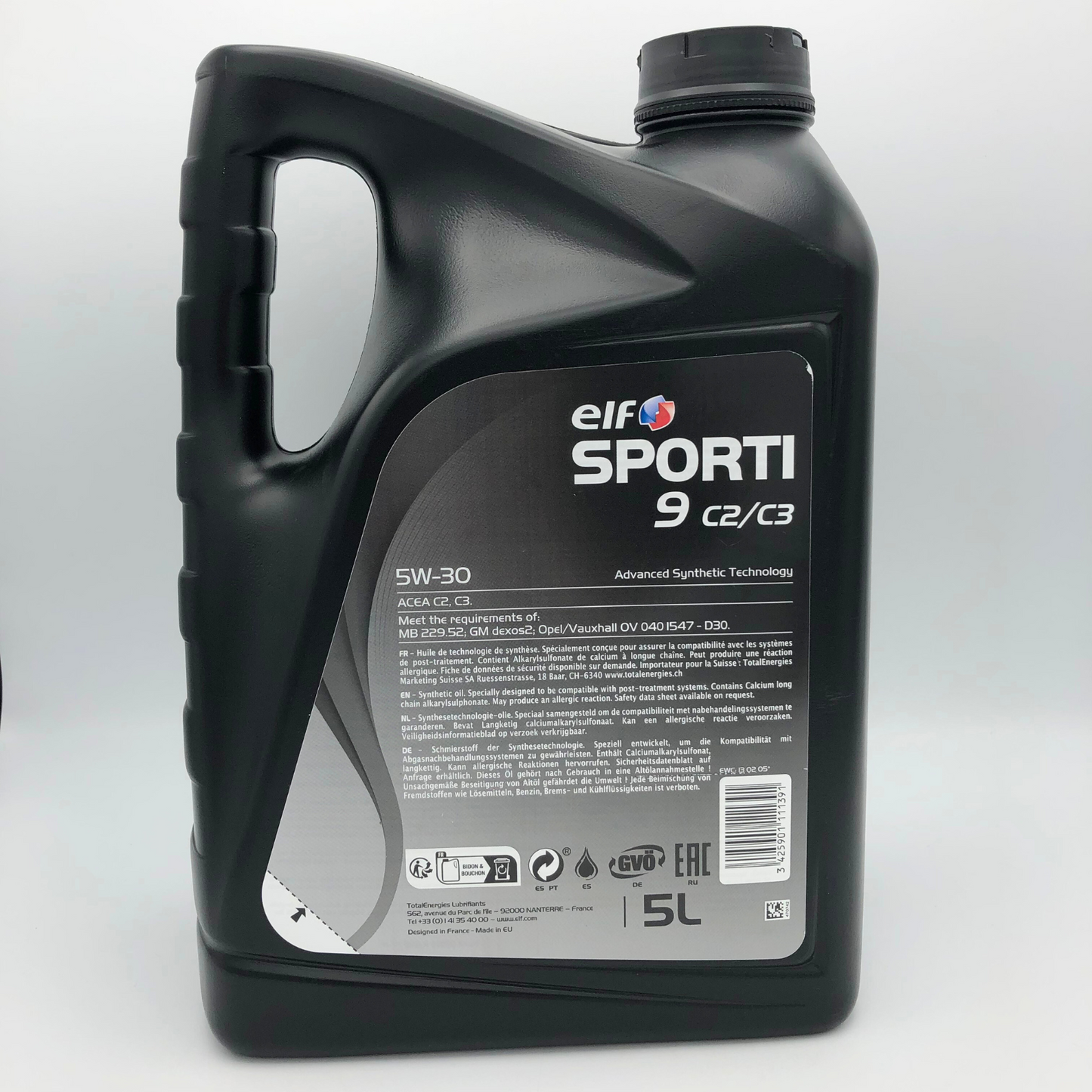 ELF SPORTI 9 C2/C3 5W-30 Engine Oil - 5 Litres