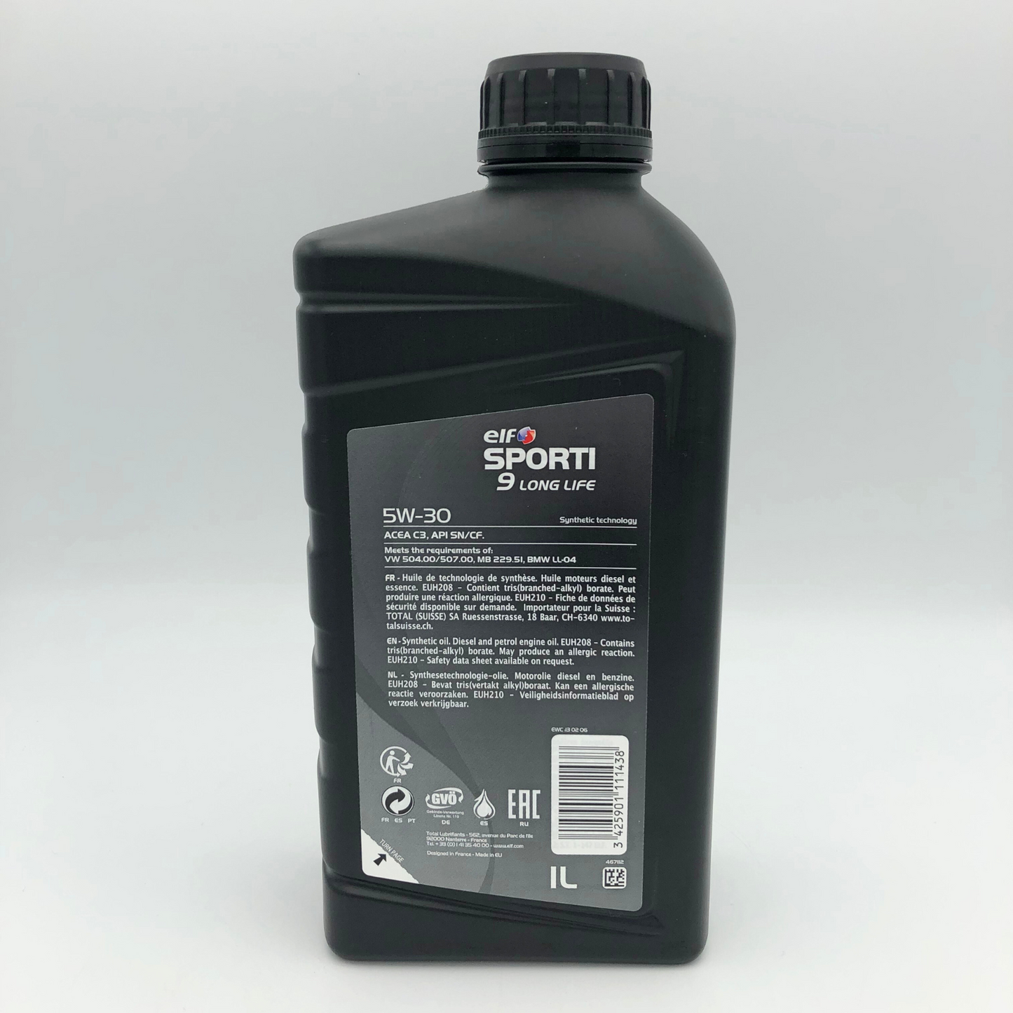 ELF SPORTI 9 Long Life 5W-30 Low SAPS Engine Oil - 1 Litre