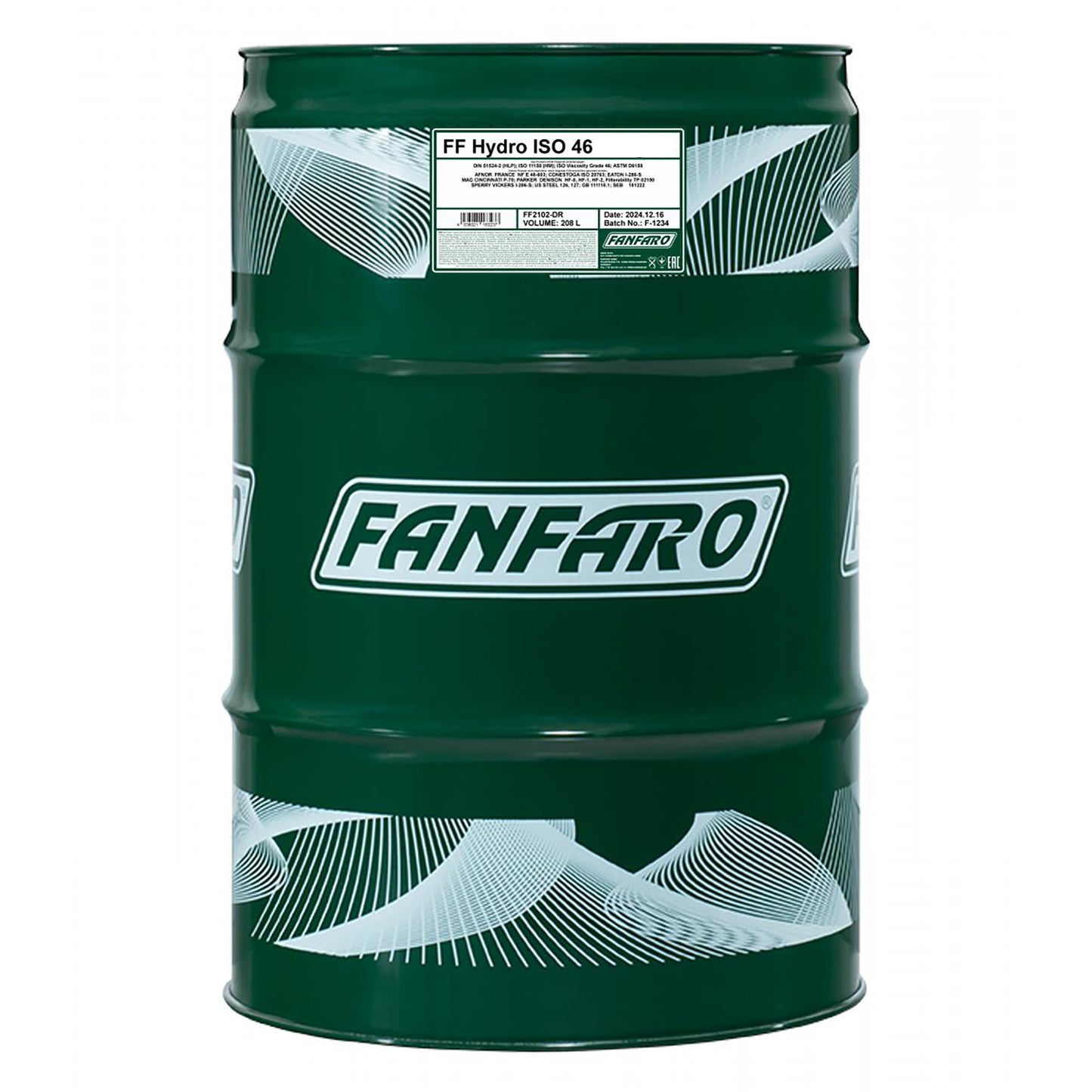 Fanfaro 2102 ISO 46 Hydraulic Oil - 208L