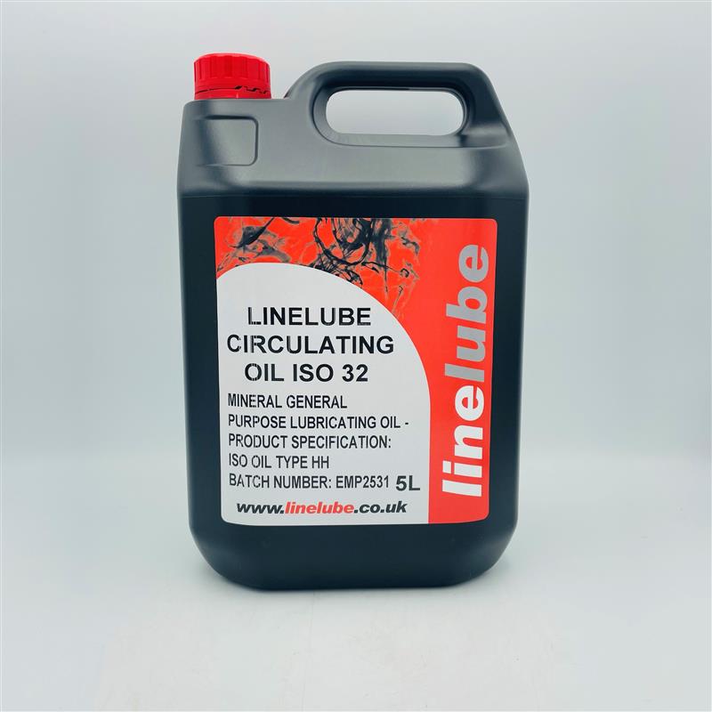 Linelube Circulating Oil ISO 32 - 5 Litres Front Label