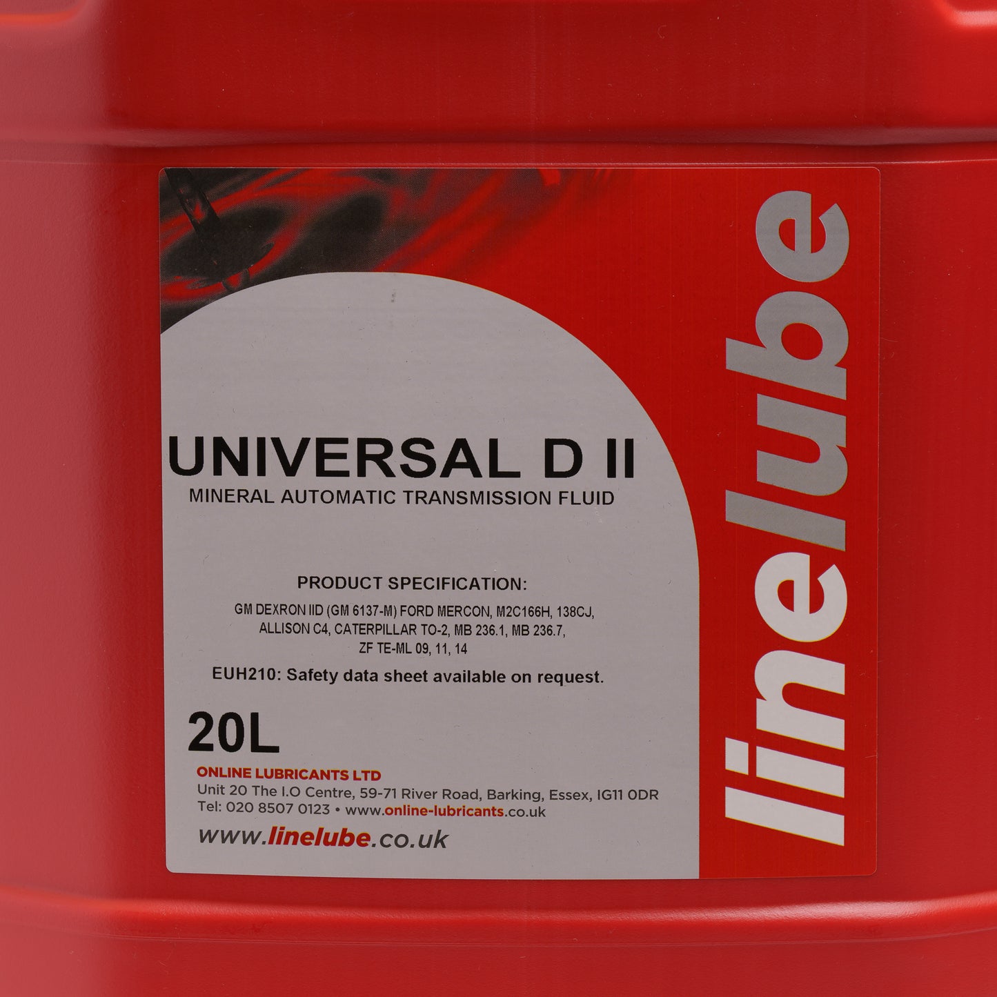 Linelube Universal Dexron 2 Automatic Transmission Fluid ATF - Label