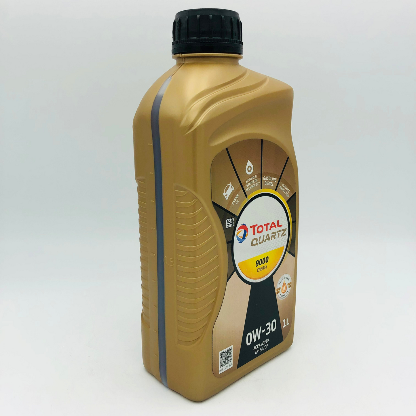 Total Quartz 9000 Energy 0W30 1L Side Angle 2