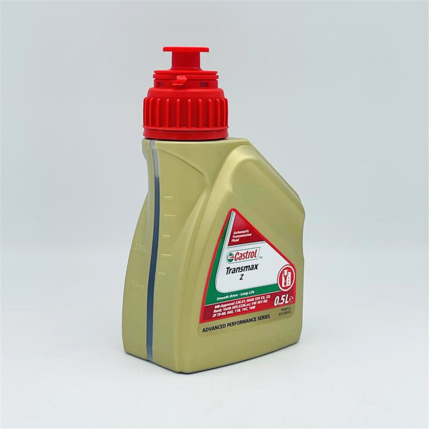 Castrol Transmax Z Premium Automatic Transmission Fluid ATF 154DED 500mL Side Profile