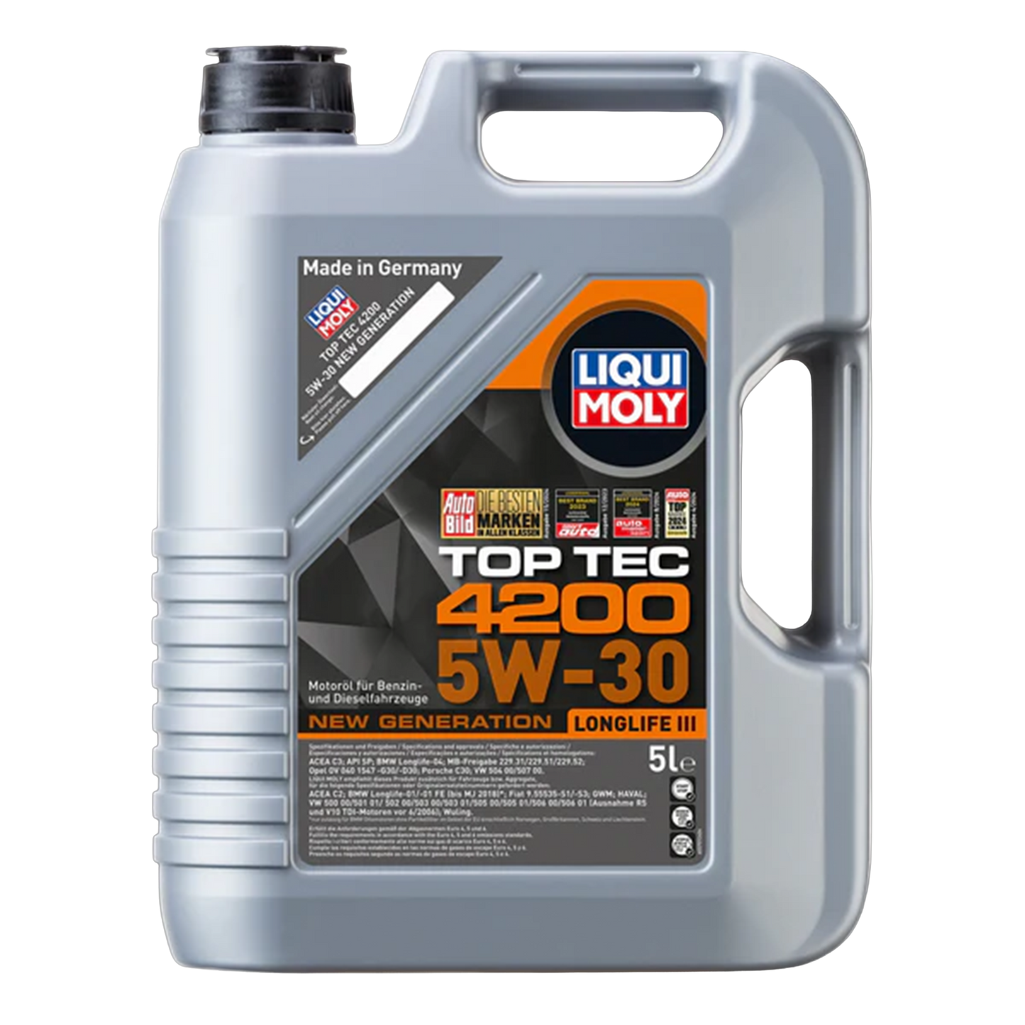 Liqui Moly 8973 Top Tec 4200 5W-30 New Gen. LongLife III Engine Oil (5 Litres)