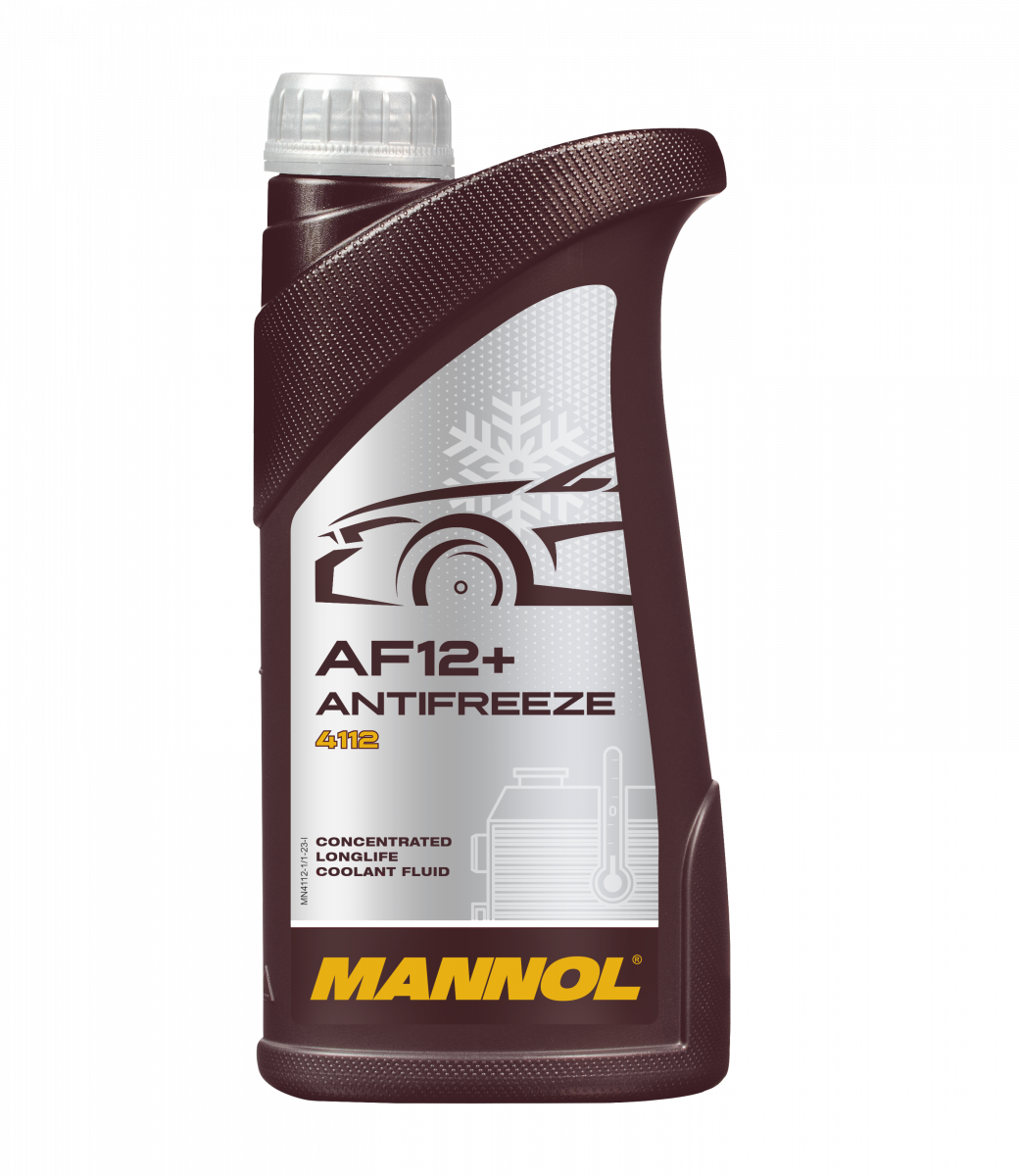 Mannol 4112 AF12+ Red Antifreeze/Coolant Concentrate Longlife OAT - 1 Litre