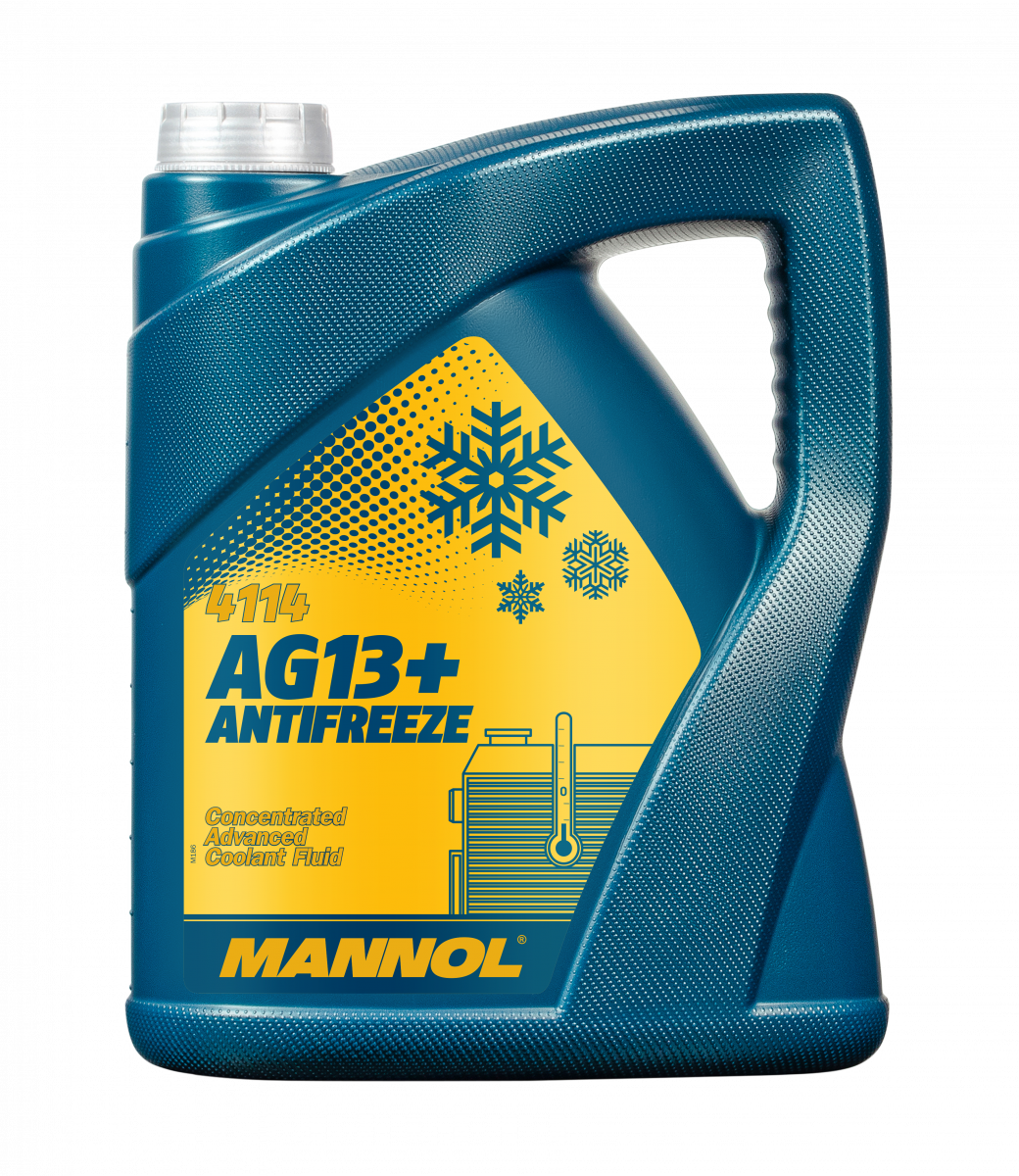 Mannol 4114 AG13+ Yellow Antifreeze/Coolant Concentrate HOAT - 5 Litres