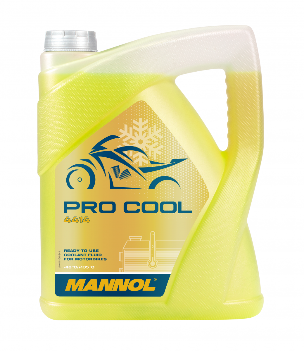 Mannol 4414 Pro-Cool Yellow Antifreeze/Coolant Ready-To-Use OAT - 5 Litre