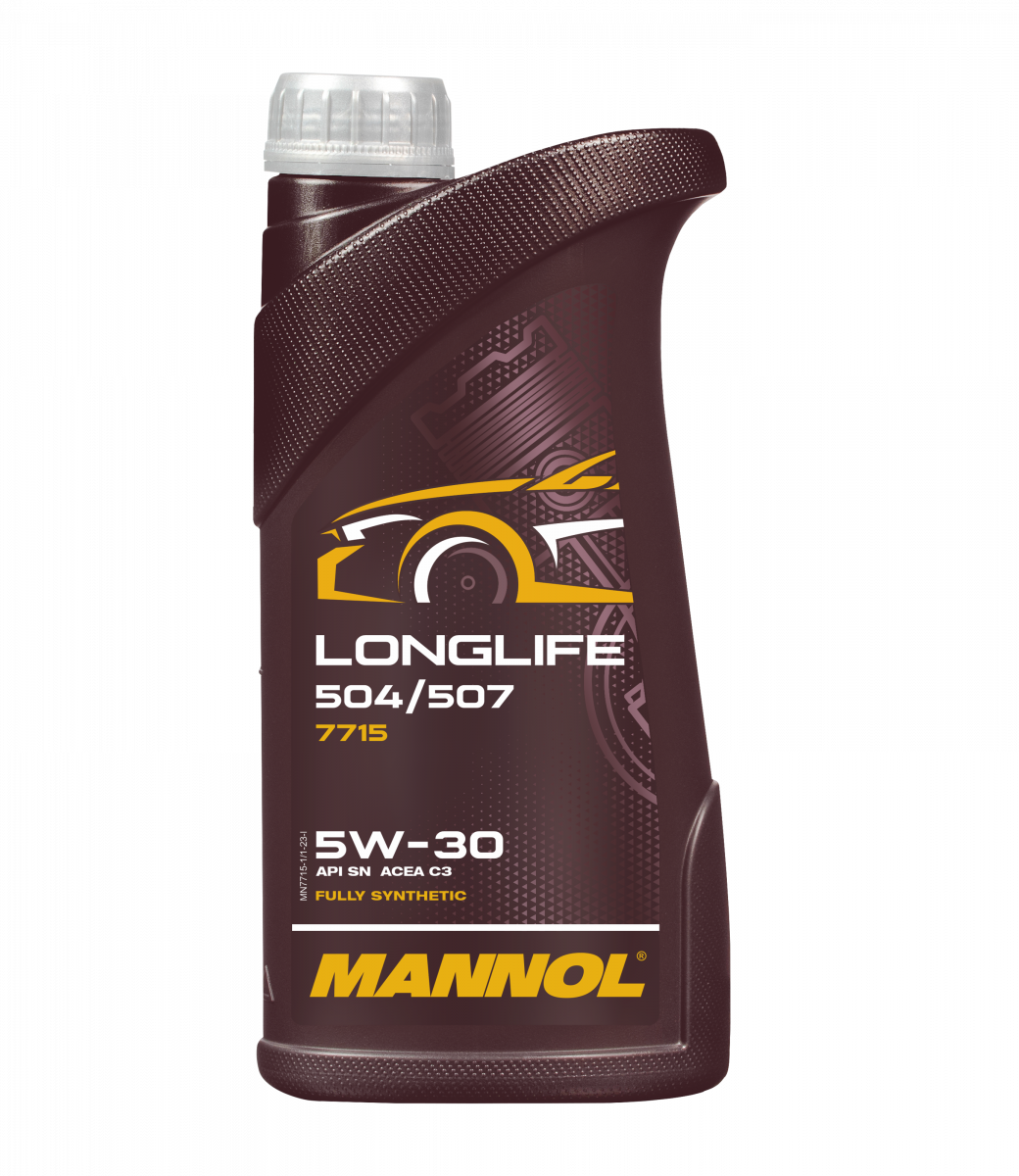 Mannol 7715 Longlife VW 504/507 5W-30 Fully Synthetic Engine Oil - 1 Litre