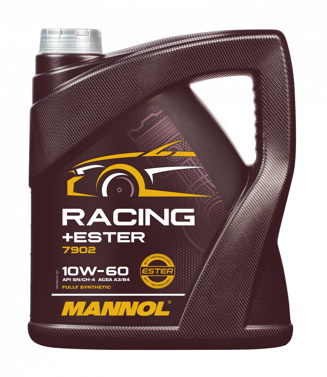 Mannol 7902 Racing+Ester 10W-60 Bi-Synthetic Engine Oil - 4 Litres