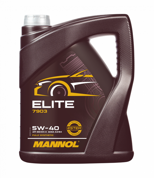 Mannol 7903 Elite 5W-40 ACEA A3/B4 Synthetic Engine Oil - 5 Litres