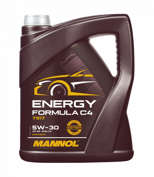 Mannol 7917 Energy Formula ACEA C4 5W-30 Fully Synthetic Engine Oil - 5 Litres