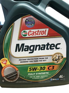 Castrol 5W30 Magnatec Stop-Start Engine Oil 4L - Fully Synthetic C3 Grade - 4 L