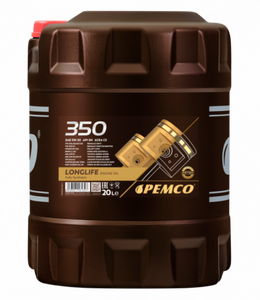 PEMCO 350 LongLife 5W-30 ACEA C3 API SN/CF VW 504/507 BMW LL-04 Engine Oil - 20 Litre