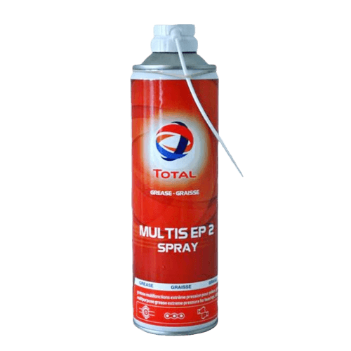 Total Multis EP 2 Lithium Grease Multi Purpose Extreme Pressure Aerosol Spray - 12 x 400ml