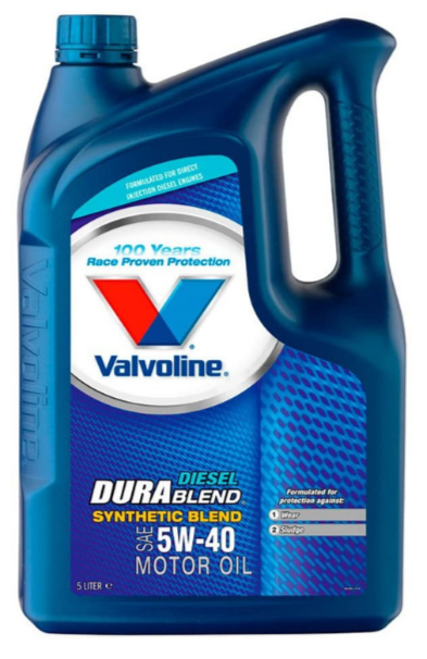 Valvoline Durablend Diesel SAE 5W40 API CF ACEA A3/B4 Ford M2C-017A MB-Approval 229.1 VW 505.00/505.01 - 3 x 5 Litre
