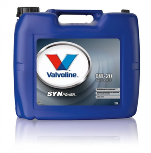 Valvoline SynPower 0W-20 Synthetic Engine Oil API SN Approval Ford WSS-M2C947-B1 - 20 Litres