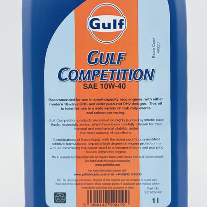 Gulf Competition Racing Engine Oil 10W-40 - 1 Litre