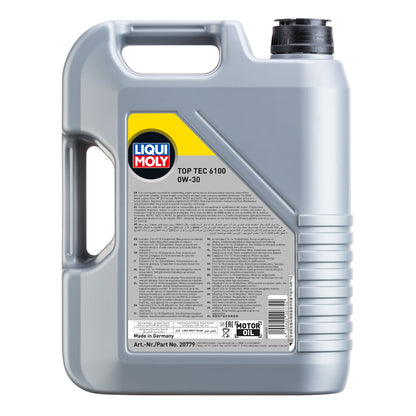 Liqui Moly 20779 Top Tec 6100 0W-30 Engine Oil - 5 Litres