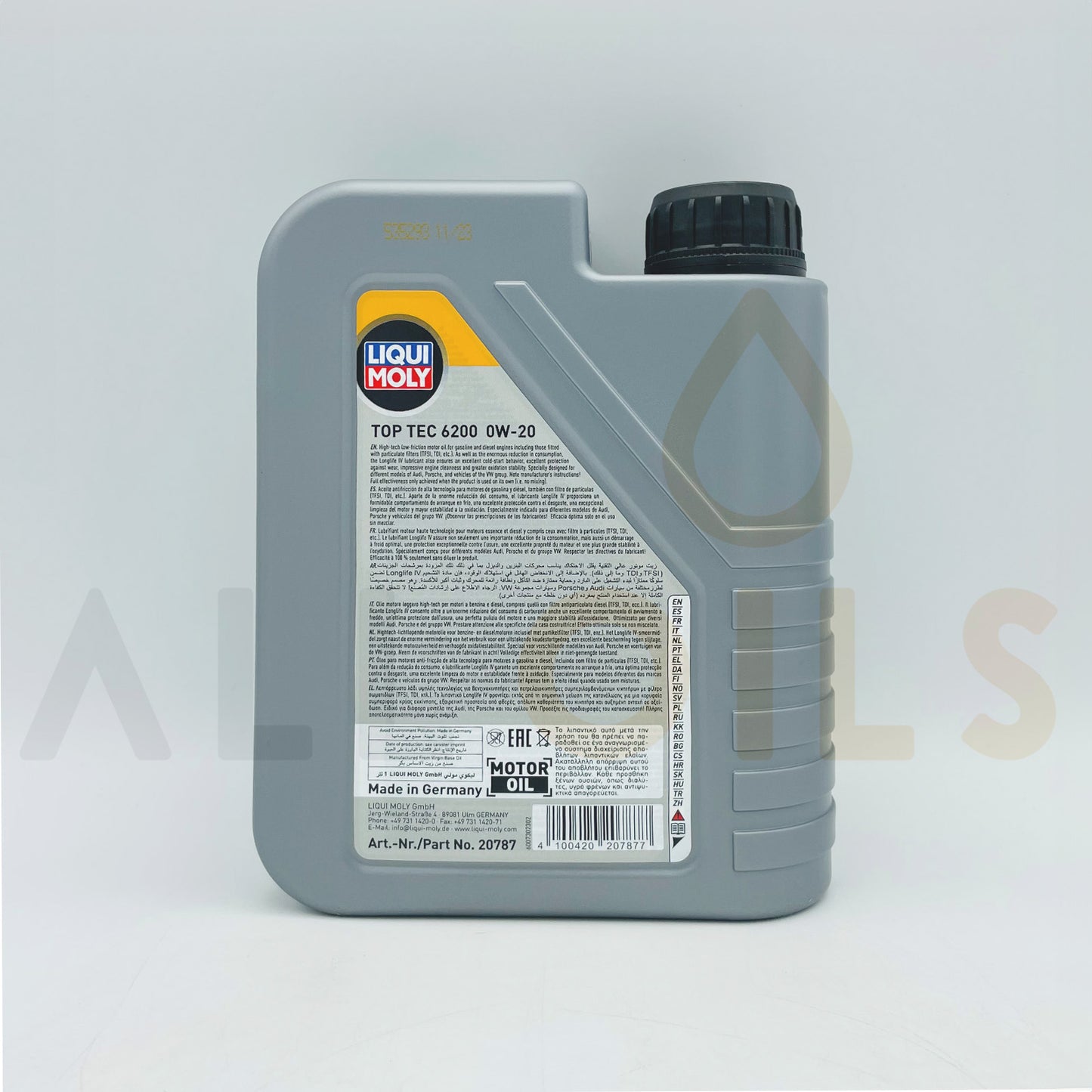 Liqui Moly 20787 Top Tec 6200 0W-20 Engine Oil - 1 Litre