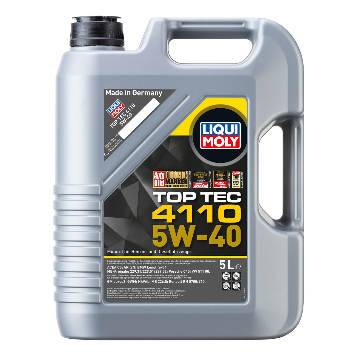 Liqui Moly 21479 Top Tec 4110 5W-40 Engine Oil - 5 Litres