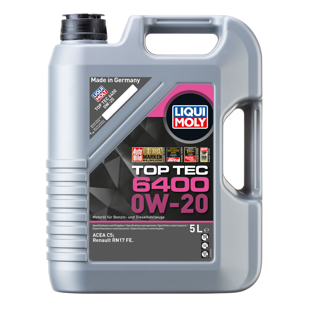 Liqui Moly 21585 Top Tec 6400 0W-20 Engine Oil - 5 Litres