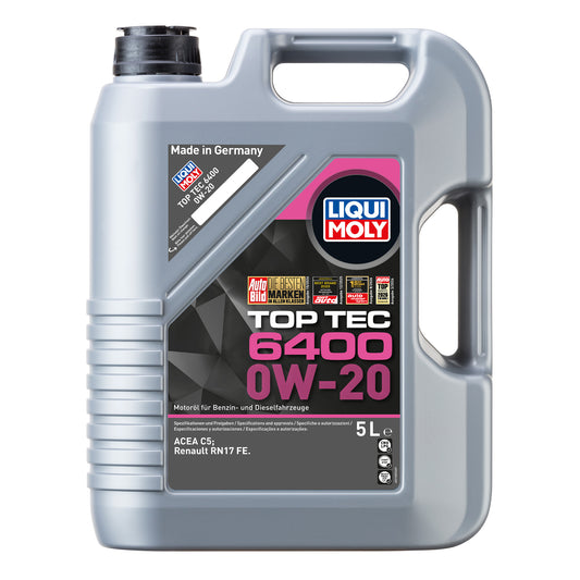 Liqui Moly 21585 Top Tec 6400 0W-20 Engine Oil - 5 Litres