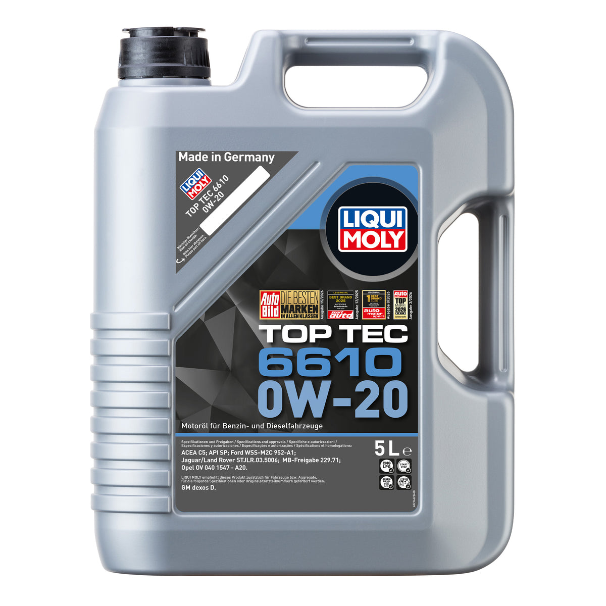 Liqui Moly 21662 Top Tec 6610 0W-20 Engine Oil - 5 Litres