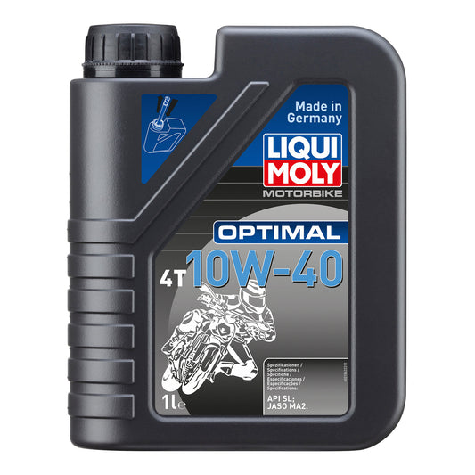 Liqui Moly 4T 10W-40 Optimal Motorbike Engine Oil API SL/JASO MA2 - 1L