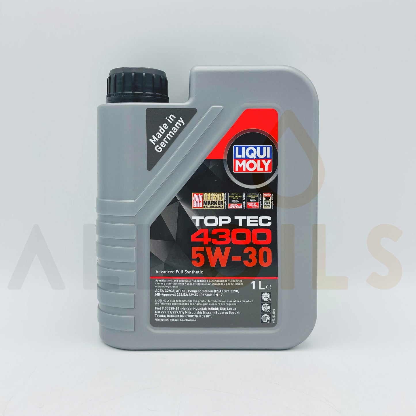 Liqui Moly 2323 Top Tec 4300 5W-30 Synthetic Tech Engine Oil - 1 Litre