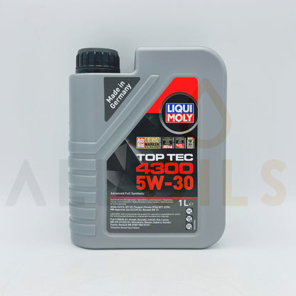 Liqui Moly 2323 Top Tec 4300 5W-30 Synthetic Tech Engine Oil - 1 Litre