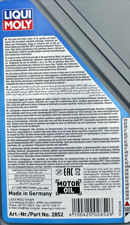 Liqui Moly 2852 Special Tec V 0W-30 Volvo Engine Oil - 1 Litre