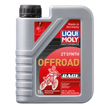 Liqui Moly 2 Stroke Offroad 2T Synth Race Motorbike Engine Oil API TC - 1 Litre