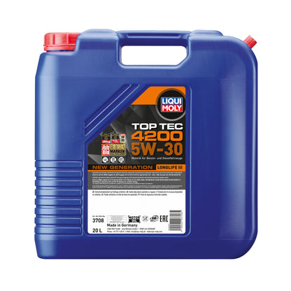 Liqui Moly 3708 Top Tec 4200 5W-30 LongLife III Engine Oil - 20 Litres