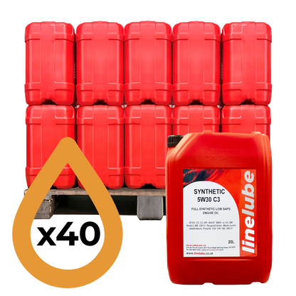 Linelube Fully Synthetic Engine Oil Longlife C3 5W-30 (40 x 20 Litres)