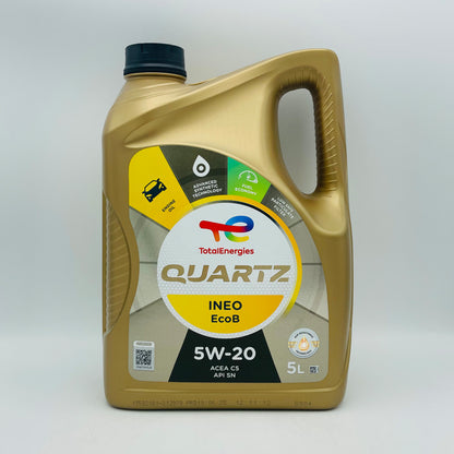 5L TotalEnergies Quartz INEO ECOB 5W-20 Engine Oil - 5 Litre