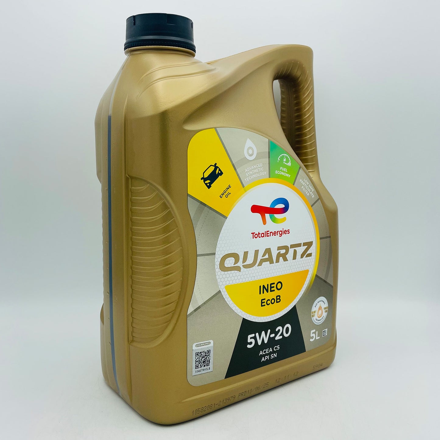 5L TotalEnergies Quartz INEO ECOB 5W-20 Engine Oil - 5 Litre Side