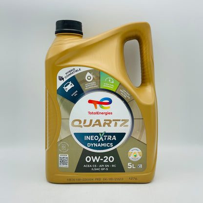 5L TotalEnergies Quartz Ineo Xtra Dynamics 0W-20 Engine Oil - Aston Martin/BMW - 5 Litres