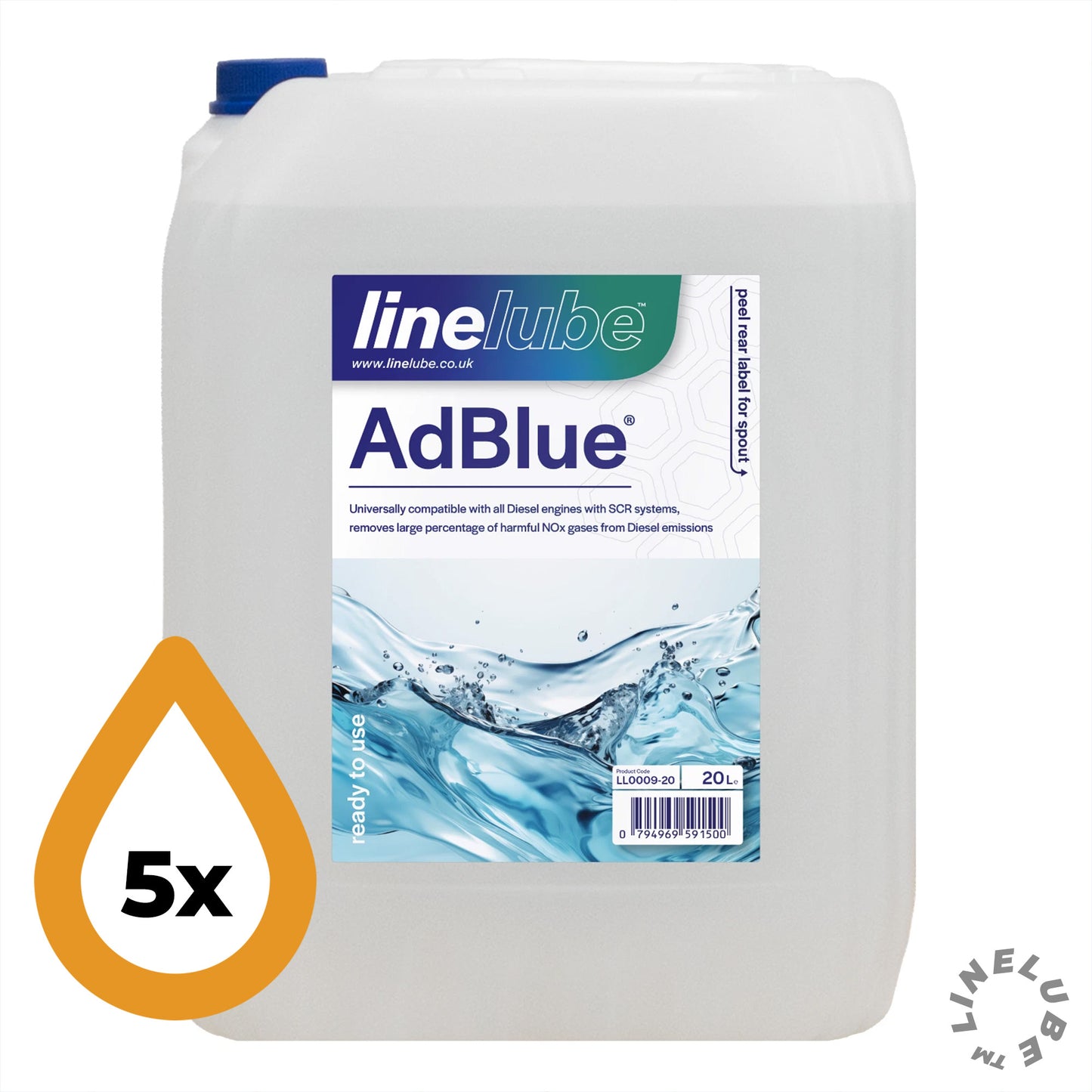 Linelube™ Universal AdBlue (5 x 20 Litres)