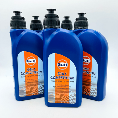 Gulf Competition Racing Gear Oil 75W-90 Limited Slip - 1L - 2L - 3L - 4L - 5L