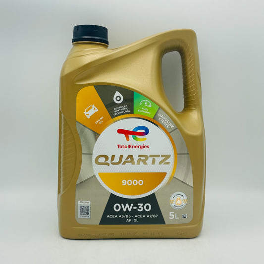5L TotalEnergies Quartz 9000 0W-30 Engine Oil - 5 Litres