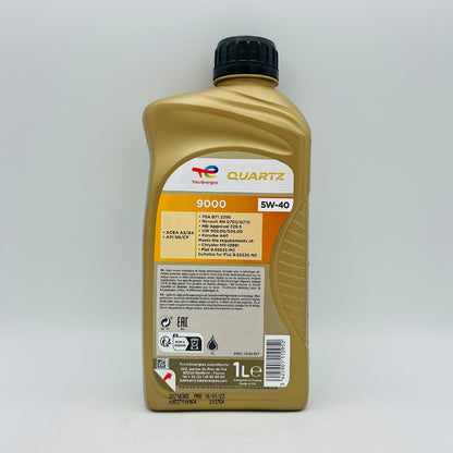 1L TotalEnergies Quartz 9000 5W-40 Engine Oil - 1 Litre